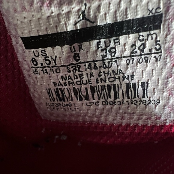 Jordan Red and Brown High-Top Sneakers - Picture 9 of 9